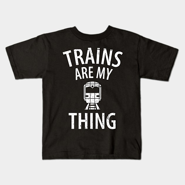 train railwayman trains driver Kids T-Shirt by Johnny_Sk3tch